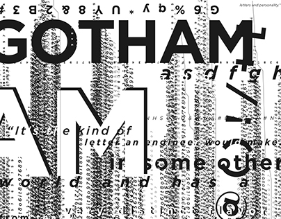 GOTHAM Typography Poster