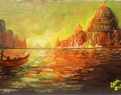 Venetian Adventure (19,5 × 30 - oil on canvas - 2023.)