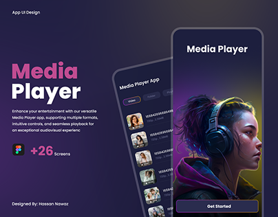 Media Player - UI UX Case Study - App Design