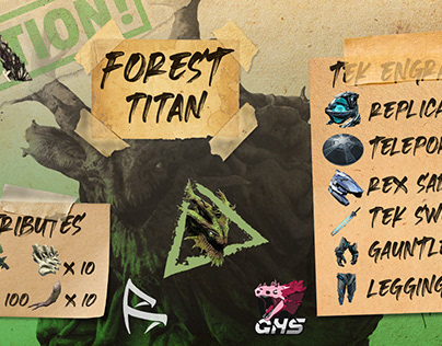 ARK: Forest titan infographic