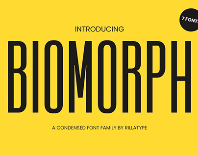 Biomorph Display Font