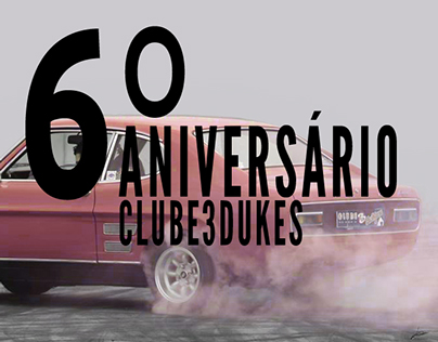 Poster and stikers for the 6th anniversary of  Clube3D