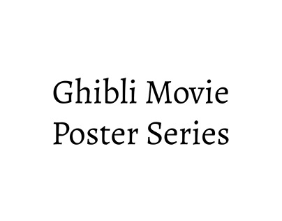 Ghibli Movie Poster Series