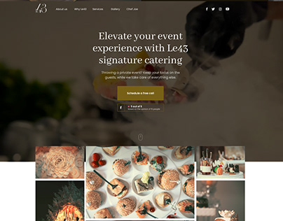 Catering Corporate Website Design