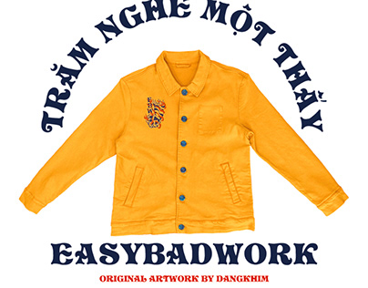 Yellow dye denim jacket
