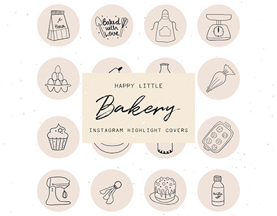 Bakery Instagram Story Highlight Icons