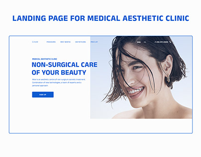 Medical aesthetic clinic landing page
