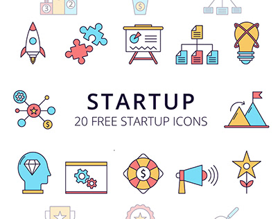 Startup Vector Free Icon Set