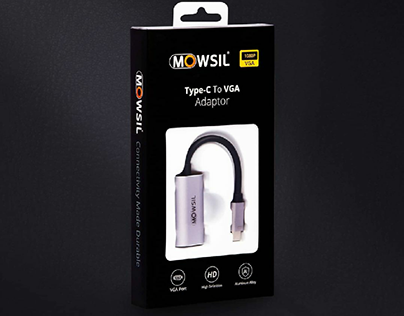Package design for MOWSIL® Type-C to VGA Adapter