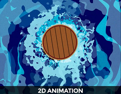 Shape path animation with water effects