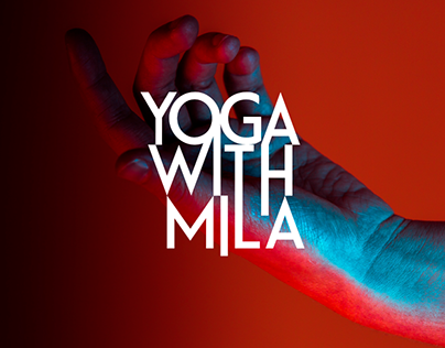YOGA WITH MILA: logo and web design