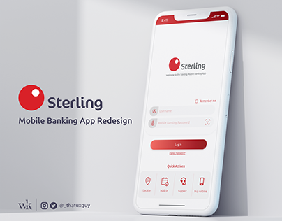 Sterling Bank Mobile App Redesign