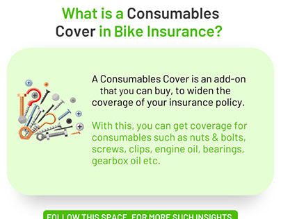 Consumables add-on in Bike Insurance