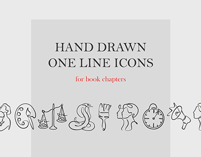 One line icons
