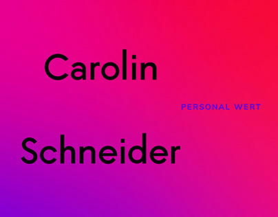 Carolin Schneider. Expressed openness.