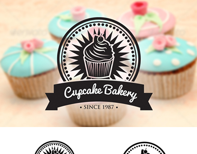 Retro Cupcake Badges
