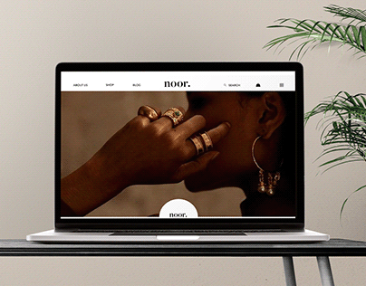 Noor: Jewelry Website Design (UI)