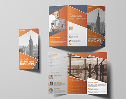 Business Trifold, Brochure Design, Template