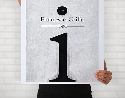 Bembo by Francesco Griffo, typography poster