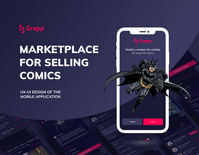 Marketplace for comics l UX-UI app