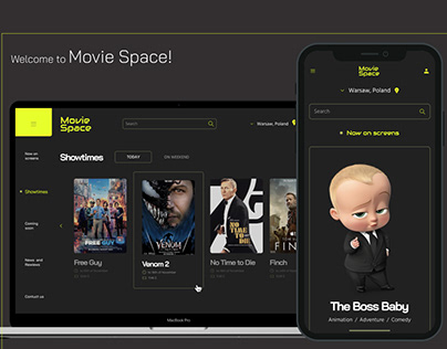 UX/UI A Ticket Ordering flow for Cinema Movie Space