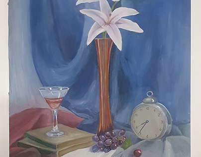 Fine art // Still-life with lilies