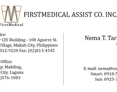 Calling Cards for FirstMedical
