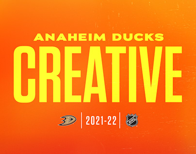 Anaheim Ducks 2021-22 Season Creative