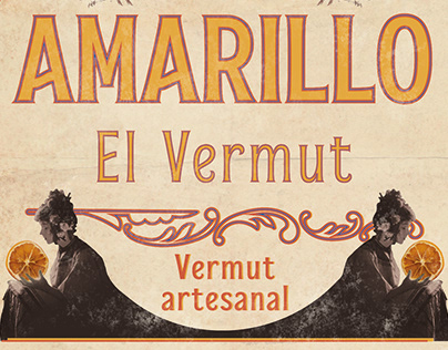 Diseño de etiqueta - AMARILLO el vermut