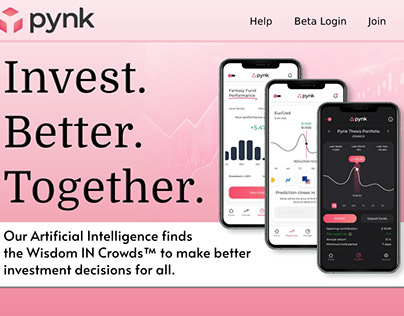 Pynk Home page design