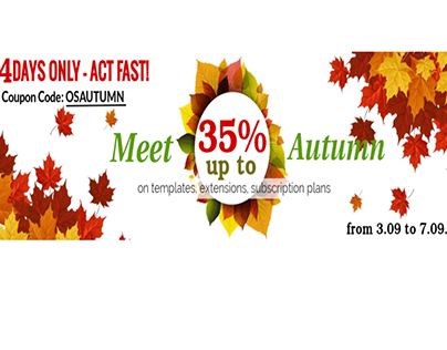 Meet Autumn with OrdaSoft sale !