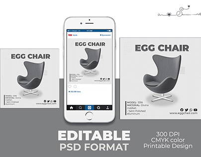 Egg Chair (Social Media Ads Design)