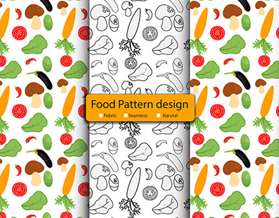Food pattern design , Natural pattern , Fabric .