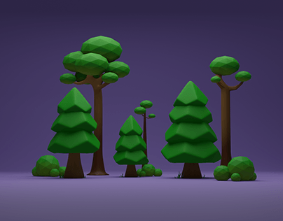 Low Poly 3D assets environment