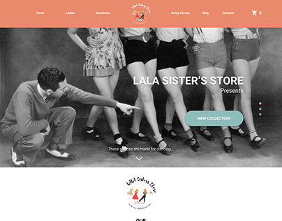 WEB site for retro dance shoes store