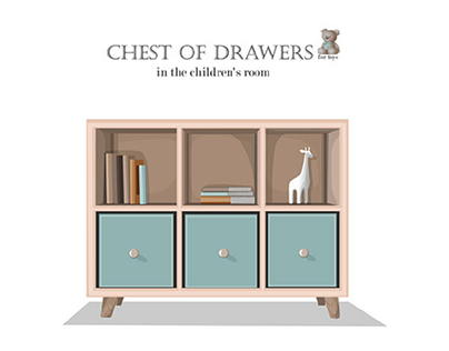 chests of drawers in the children's room