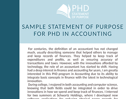 phd statement of purpose sample