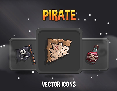 48 Pirate RPG Icons