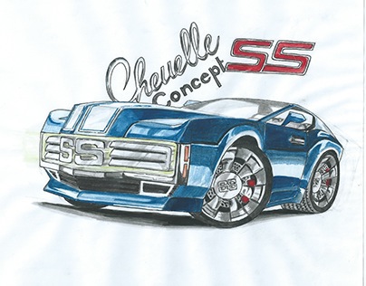 Chevrolet Chevelle SS Concept (aquarelle)