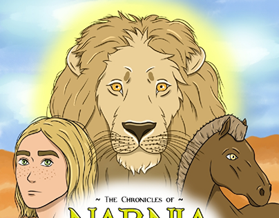 The Chronicles of Narnia fanart, a book cover.