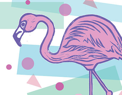 Flamingo print