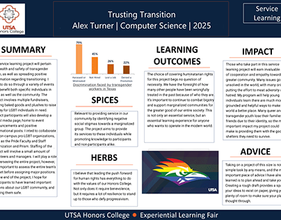 Trusting Transition | UTSA Honors Service Project