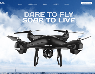 DRONE DESIGN EXPLORATION 3D WEBSITE