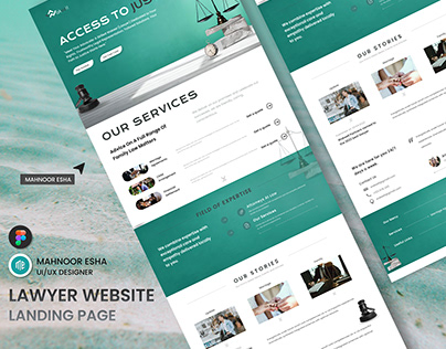 Lawyer Website Landing Page Design
