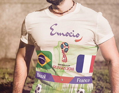 T-Shirt Design for Brazil Vs France