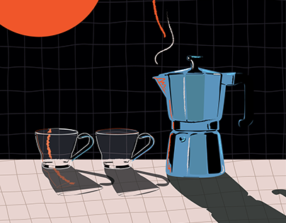 Coffee Time Animated Illustration
