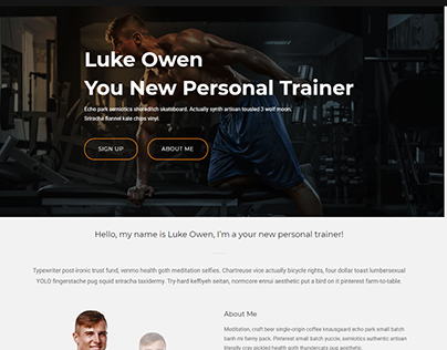 Body Builder Trainer website