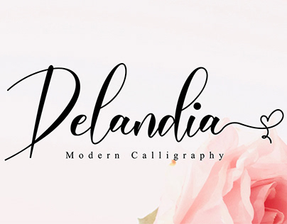 Free Delandia Calligraphy Font