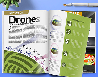 Drones; la agricultura precisa-Infografía