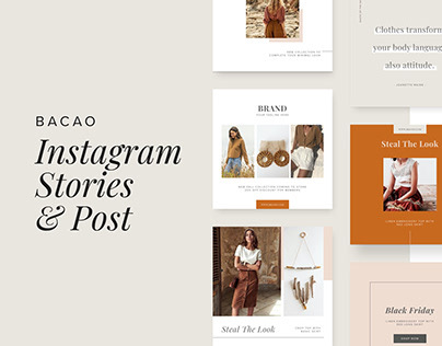 Bacao - Minimal Instagram Stories and Post